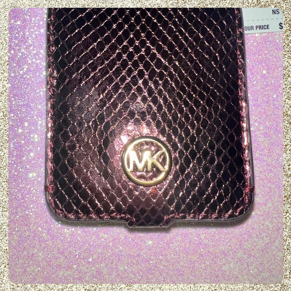 NWT Michael Kors Luggage Tag Oxblood - Picture 4 of 8